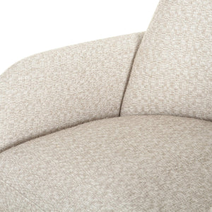 Cando - Modern Beige Fabric Dining Chair — view 5