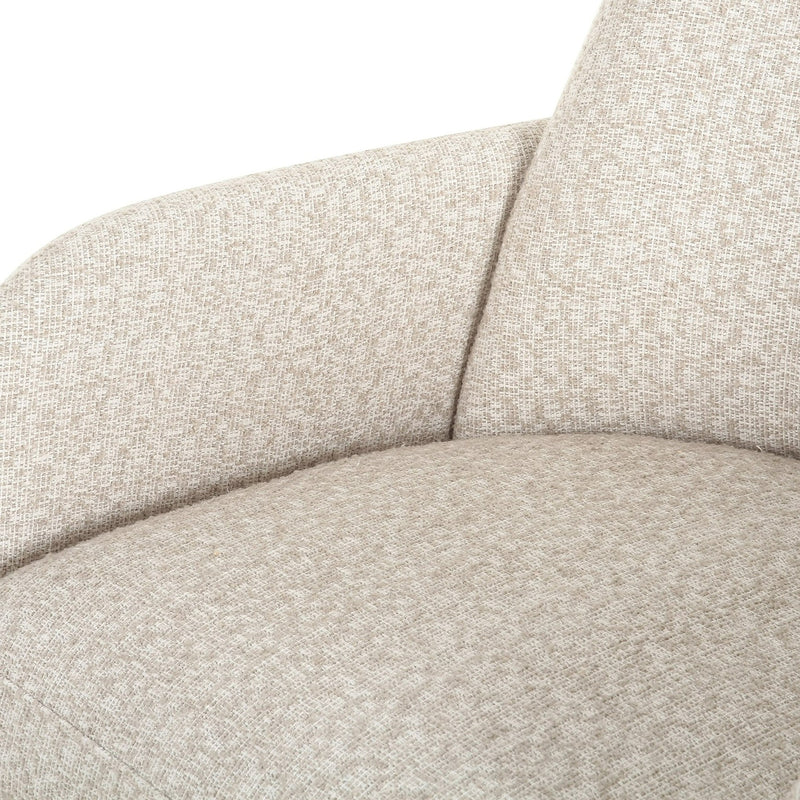 Cando - Modern Beige Fabric Dining Chair — view 5