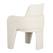 Cando - Modern Beige Fabric Dining Chair — view 2