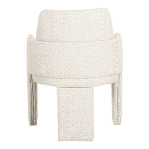 Cando - Modern Beige Fabric Dining Chair — view 3