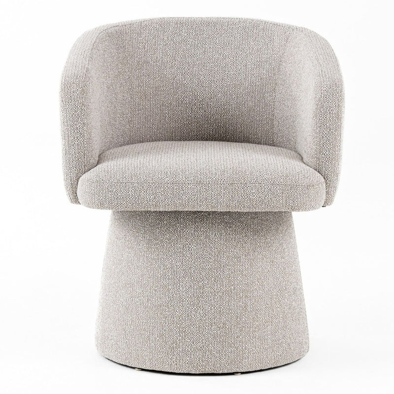 Linton - Modern Light Grey Fabric Dining Chair — view 2