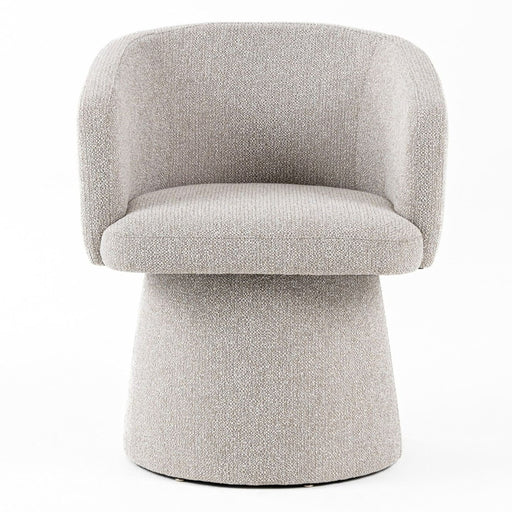 Linton - Modern Light Grey Fabric Dining Chair — view 2