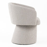 Linton - Modern Light Grey Fabric Dining Chair — view 3