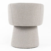 Linton - Modern Light Grey Fabric Dining Chair — view 4