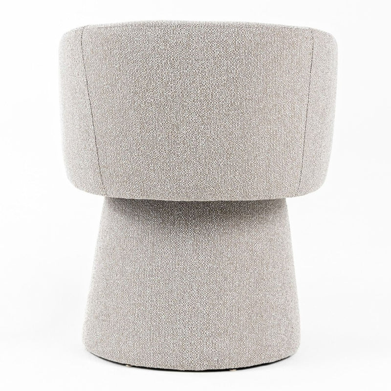 Linton - Modern Light Grey Fabric Dining Chair — view 4