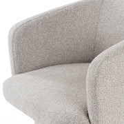 Linton - Modern Light Grey Fabric Dining Chair — view 5