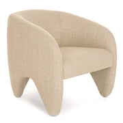 Halton - Modern Beige Fabric Accent Chair — view 4