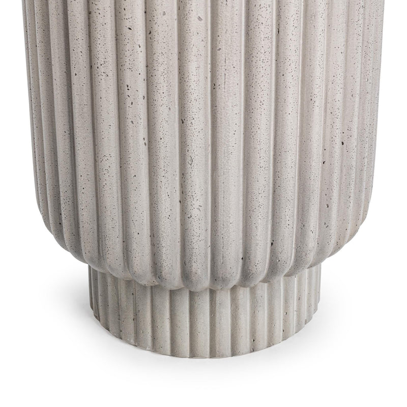 Givens - Outdoor Accent Table - Light Gray - R&R Furniture Gallery (Fountain Valley, CA)