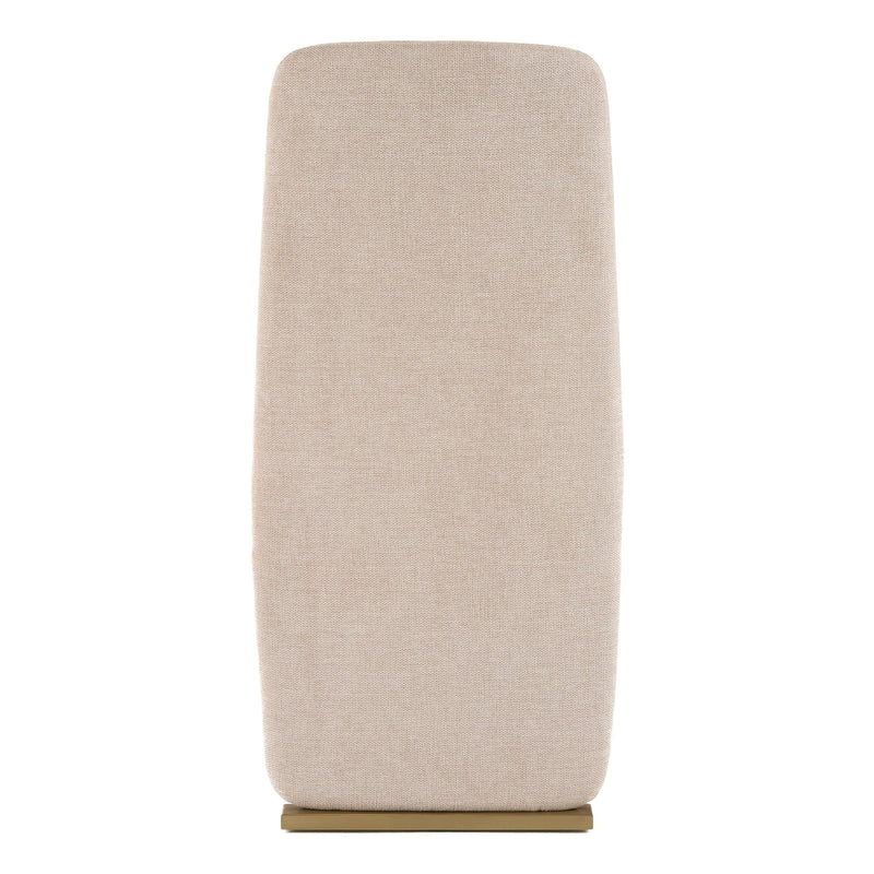 Tasha - Modern Beige Linen + Brushed Brass Dining Chair (Set of 2) — view 5