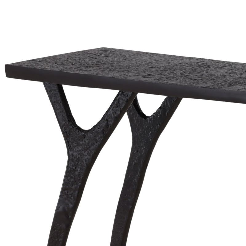 Bastien - Console Table - Black And Bronze