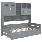 Daybed With All-In-One Cabinet And Shelf - R&R Furniture Gallery (Fountain Valley, CA)
