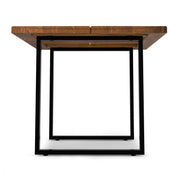 Handcrafted Simpli-Home Fieldcrest dining table with a wooden surface and sturdy legs, ideal for modern dining rooms.