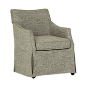 London - Upholstered Skirted Dining Arm Chair - R&R Furniture Gallery (Fountain Valley, CA)