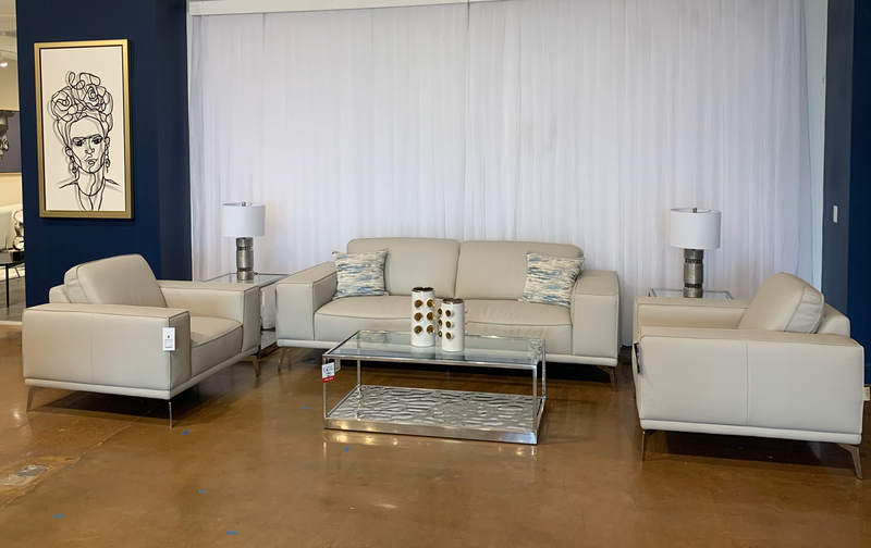 Soho - Contemporary Light Grey Armchair