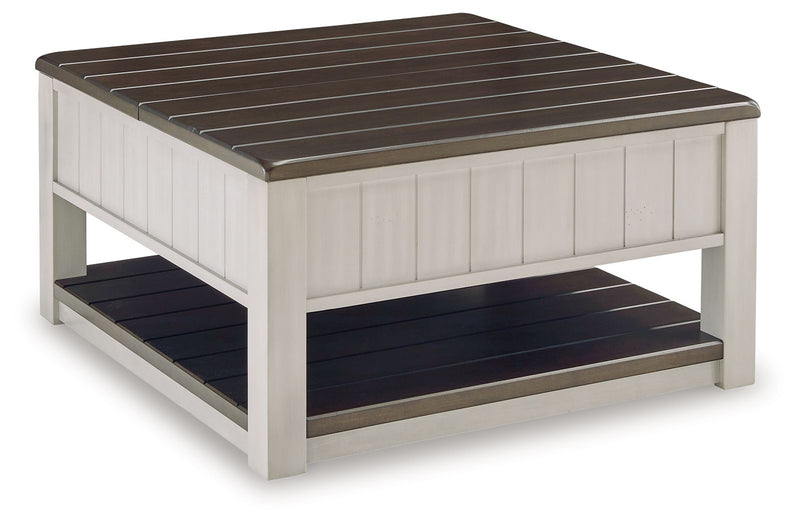 Darborn - Lift Top Cocktail Table - Gray / Brown - R&R Furniture Gallery (Fountain Valley, CA)