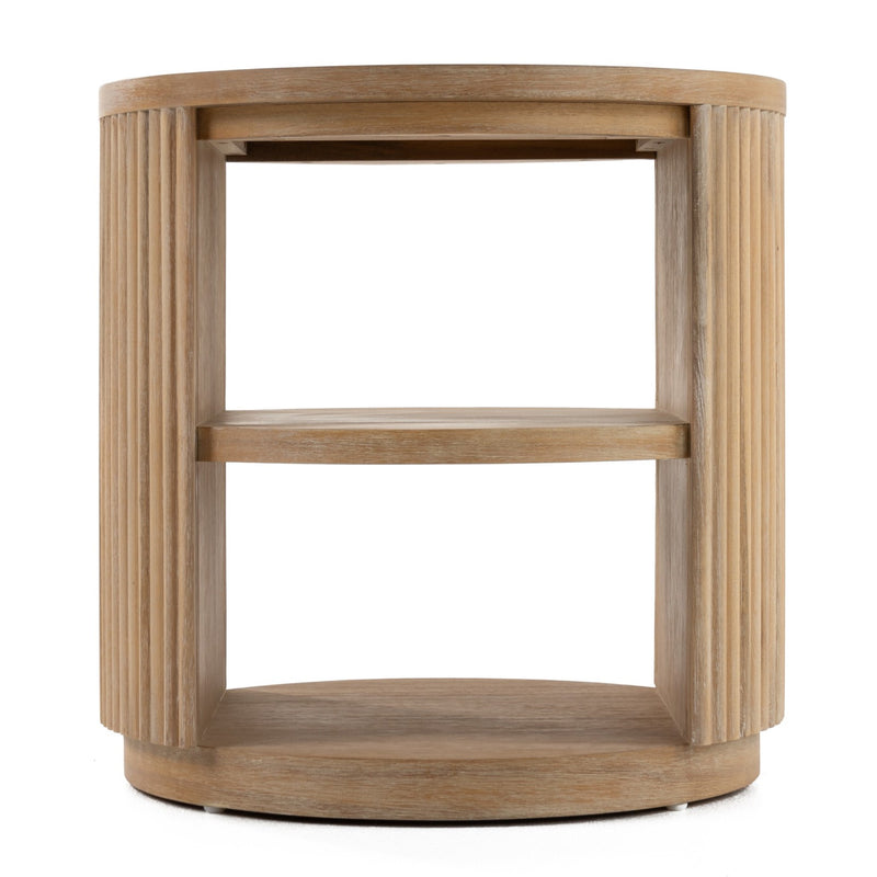 Jacobson - Modern Natural Acacia End Table — view 2