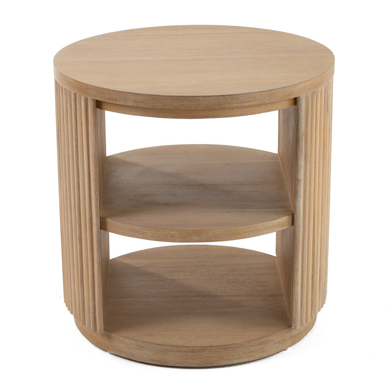 Jacobson - Modern Natural Acacia End Table — view 5