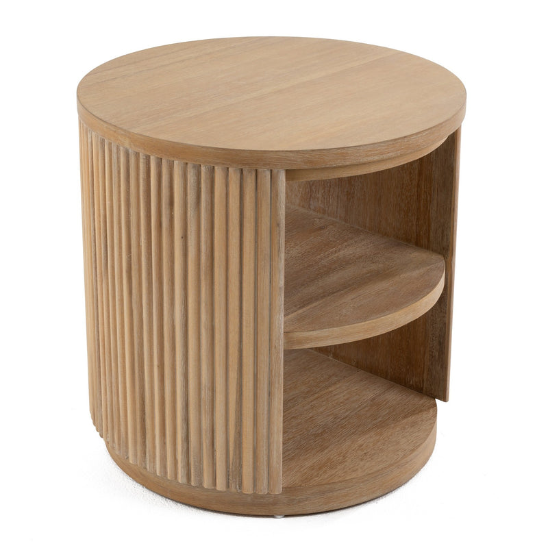 Jacobson - Modern Natural Acacia End Table — view 4