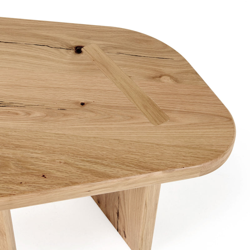 Jack - Modern Natural Wood Coffee Table Set — view 4