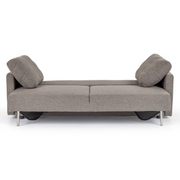 Fredonia Modern Grey Fabric Sofa Bed w/ Storage — view 4