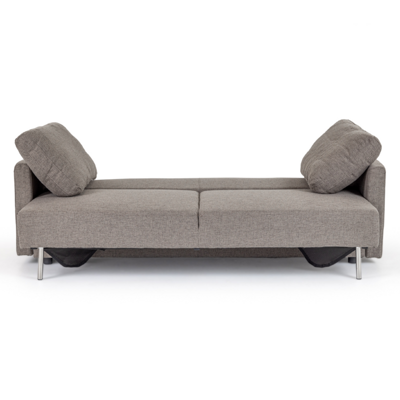 Fredonia Modern Grey Fabric Sofa Bed w/ Storage — view 4