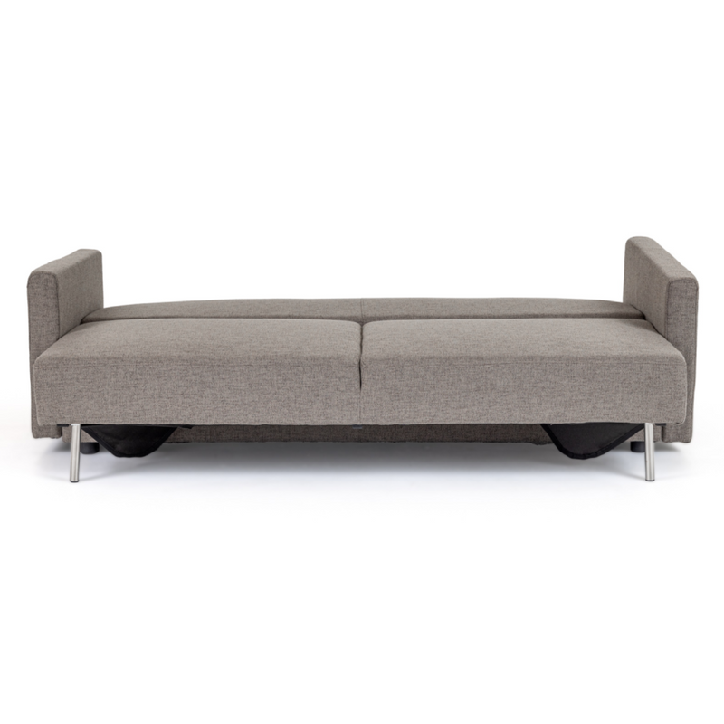 Fredonia Modern Grey Fabric Sofa Bed w/ Storage — view 5