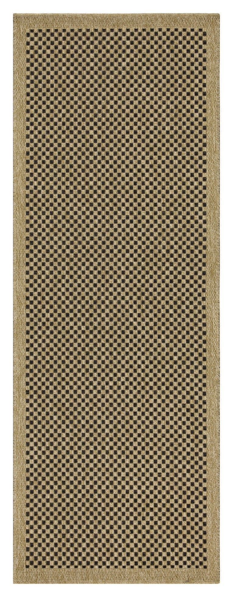 Earth - 5'3" X 7'3" Indoor, Outdoor Area Rug, Polypropylene - Jute / Black - R&R Furniture Gallery (Fountain Valley, CA)