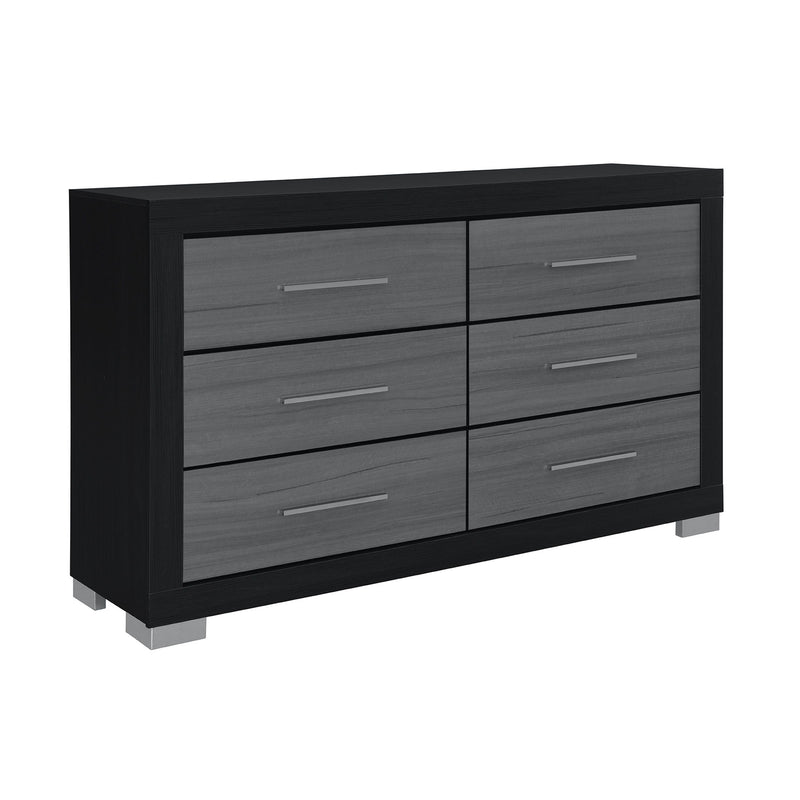 Elsa - 2 Toned And Dresser With Bar Handle And Construction - R&R Furniture Gallery (Fountain Valley, CA)