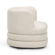 Astor - Heavy Boucle Swivel Hotel Lounge Chair - Cream - R&R Furniture Gallery (Fountain Valley, CA)