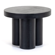 Bruni - Modern Black Concrete End Table — view 2