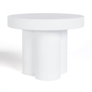 Bruni - Modern White Concrete End Table — view 2