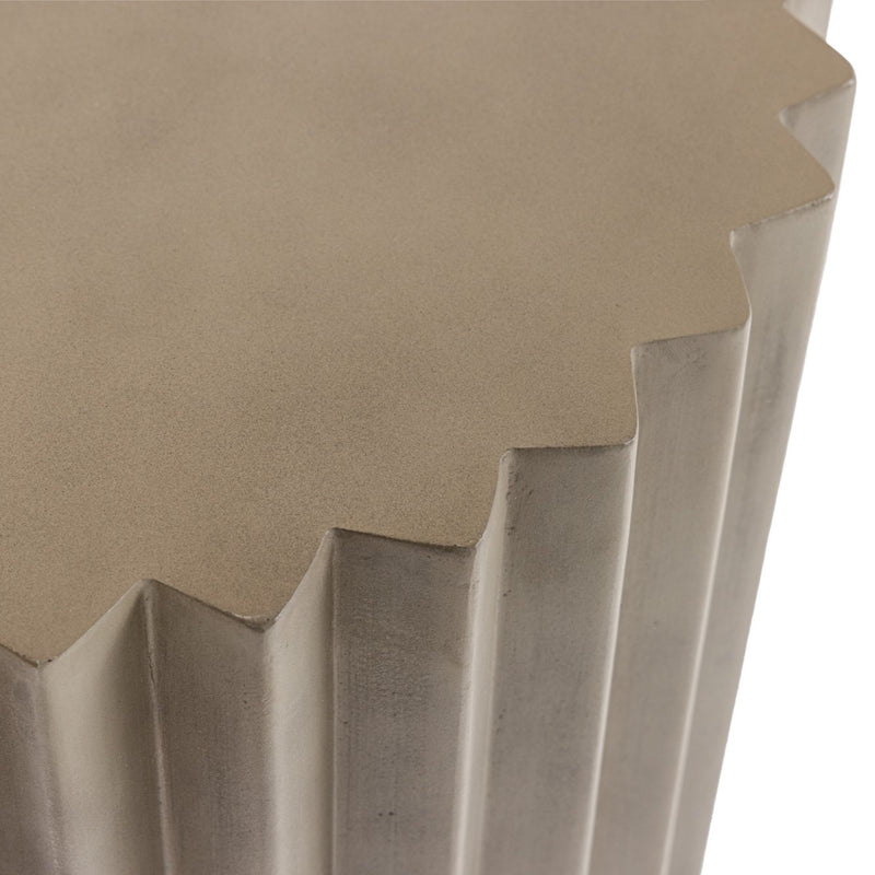 Evadale - Modern Grey Concrete End Table — view 4