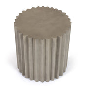 Evadale - Modern Grey Concrete End Table — view 3