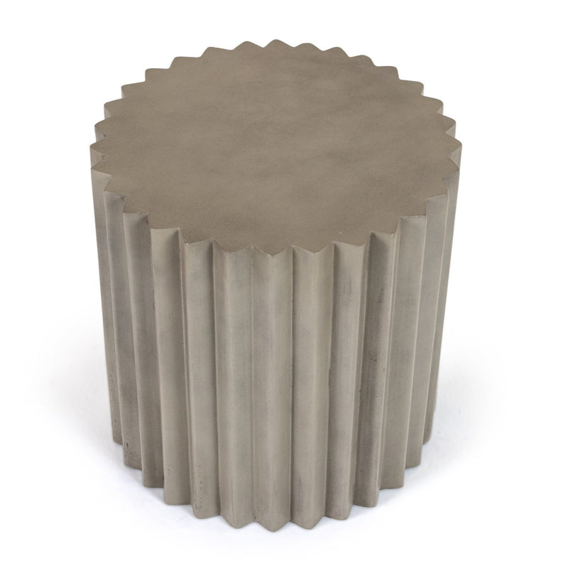 Evadale - Modern Grey Concrete End Table — view 3
