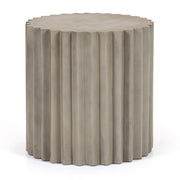 Evadale - Modern Grey Concrete End Table — view 2