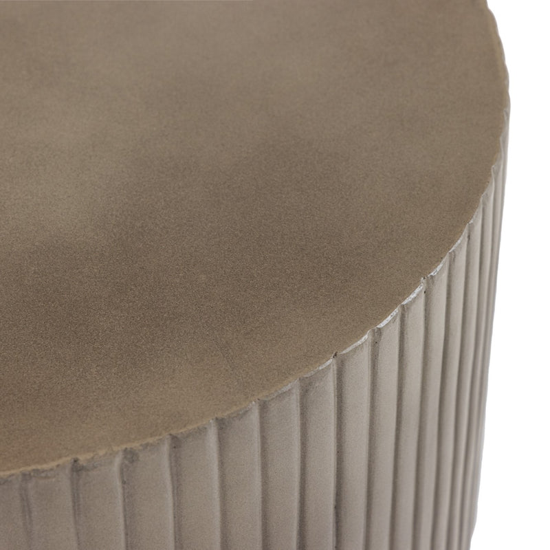 Gruver - Modern Grey Concrete End Table — view 4