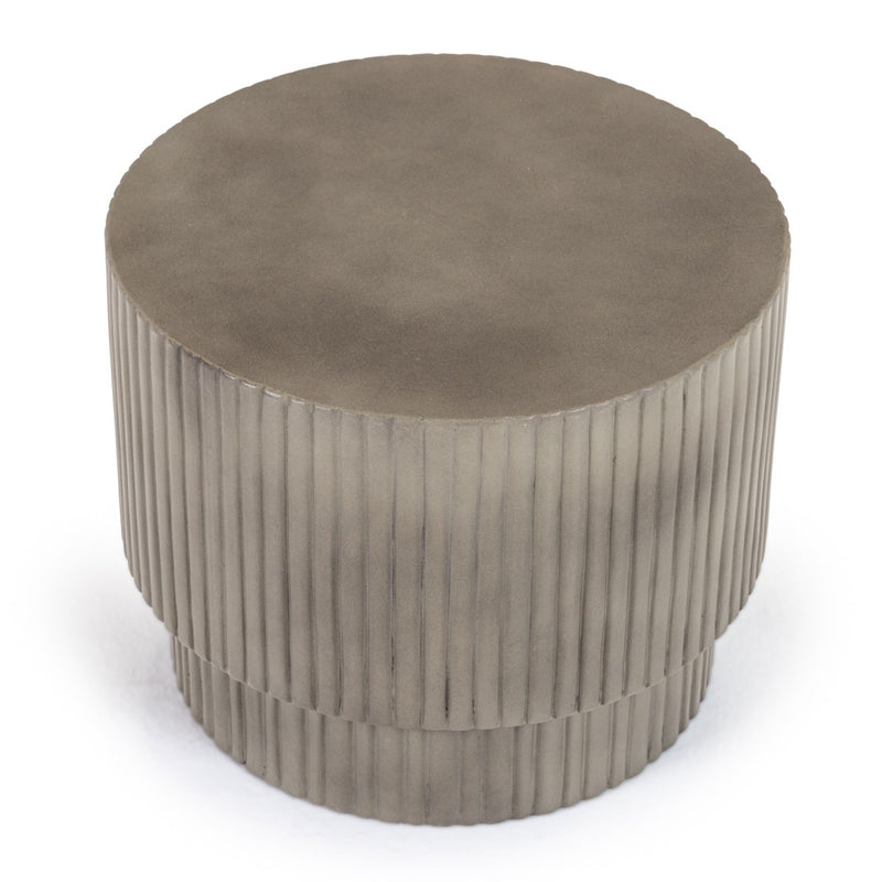 Gruver - Modern Grey Concrete End Table — view 3