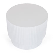 Gruver - Modern White Concrete End Table — view 3