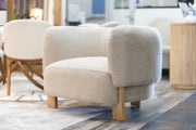 Optima - Mid-Century Modern Taupe Fabric Accent Chair