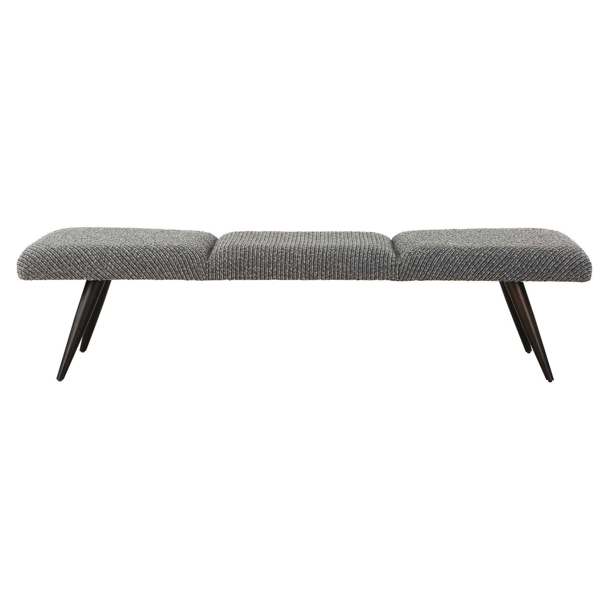 Bowtie - Charcoal Fabric Bench