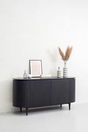 Miami - Modern Black Oak Buffet