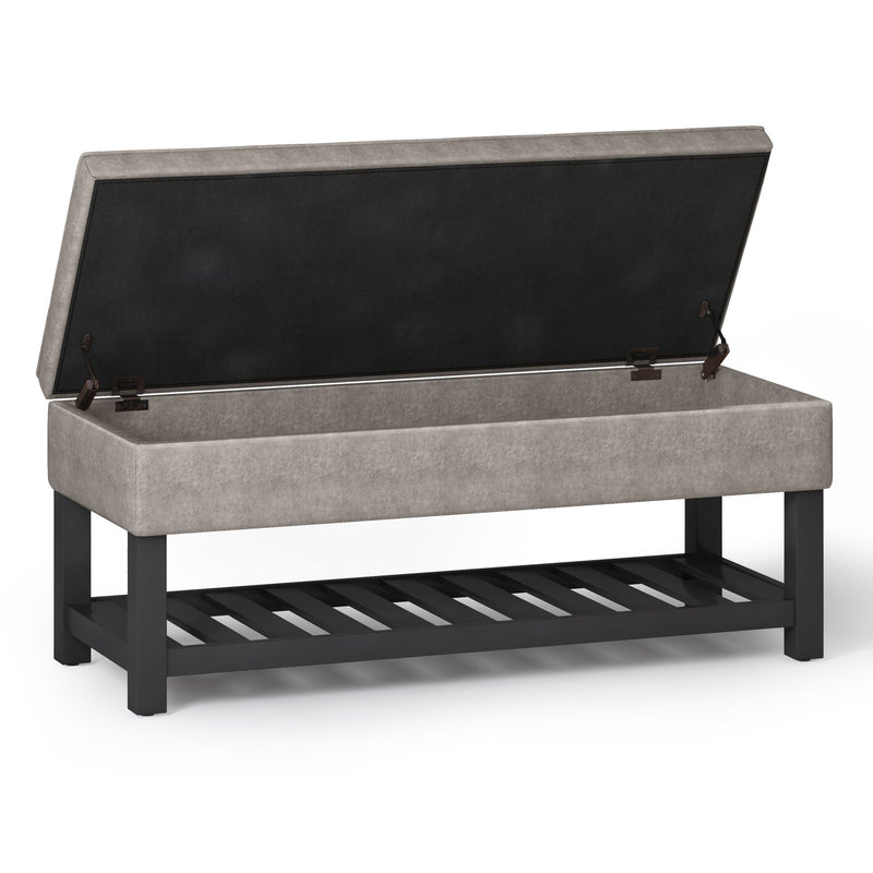 Cosmopolitan - Storage Ottoman Bench With Open Bottom - R&R Furniture Gallery (Fountain Valley, CA)