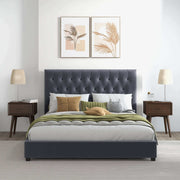 Donald - Mid-Century Modern Upholstered Platform Bed - R&R Furniture Gallery (Fountain Valley, CA)