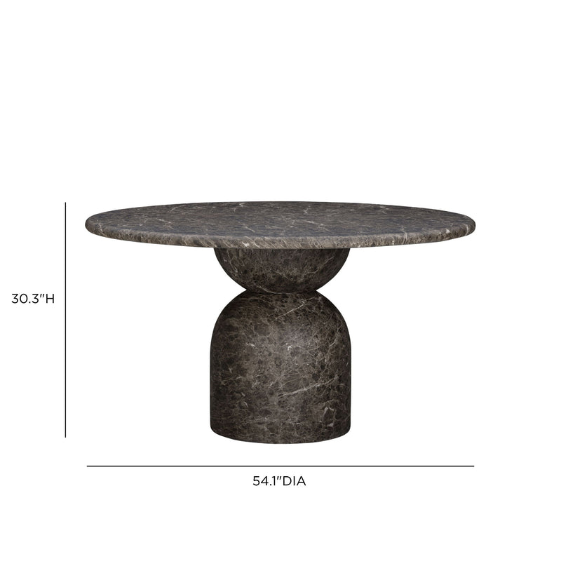 Cynthia - Indoor / Outdoor Dining Table - Dark Emperador Marble