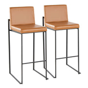 Lumi Source Fuji contemporary high back barstool with elegant design, featuring sleek modern styling and sturdy construction.