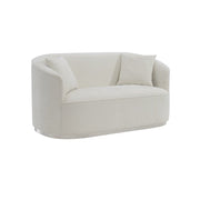 Odette - Loveseat With 2 Pillows - Beige Chenille - R&R Furniture Gallery (Fountain Valley, CA)