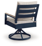 East Beach - Swivel Chair With Cushion (Set of 2) - Blue - R&R Furniture Gallery (Fountain Valley, CA)