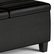 Ellis - Coffee Table Storage Ottoman Contemporary Design - R&R Furniture Gallery (Fountain Valley, CA)