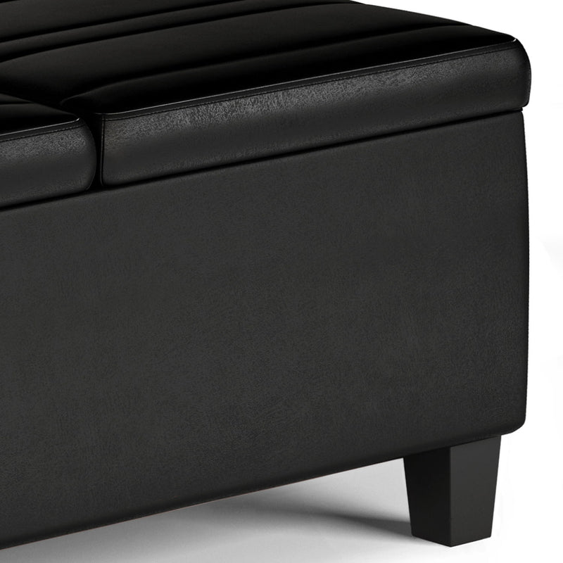 Ellis - Coffee Table Storage Ottoman Contemporary Design - R&R Furniture Gallery (Fountain Valley, CA)