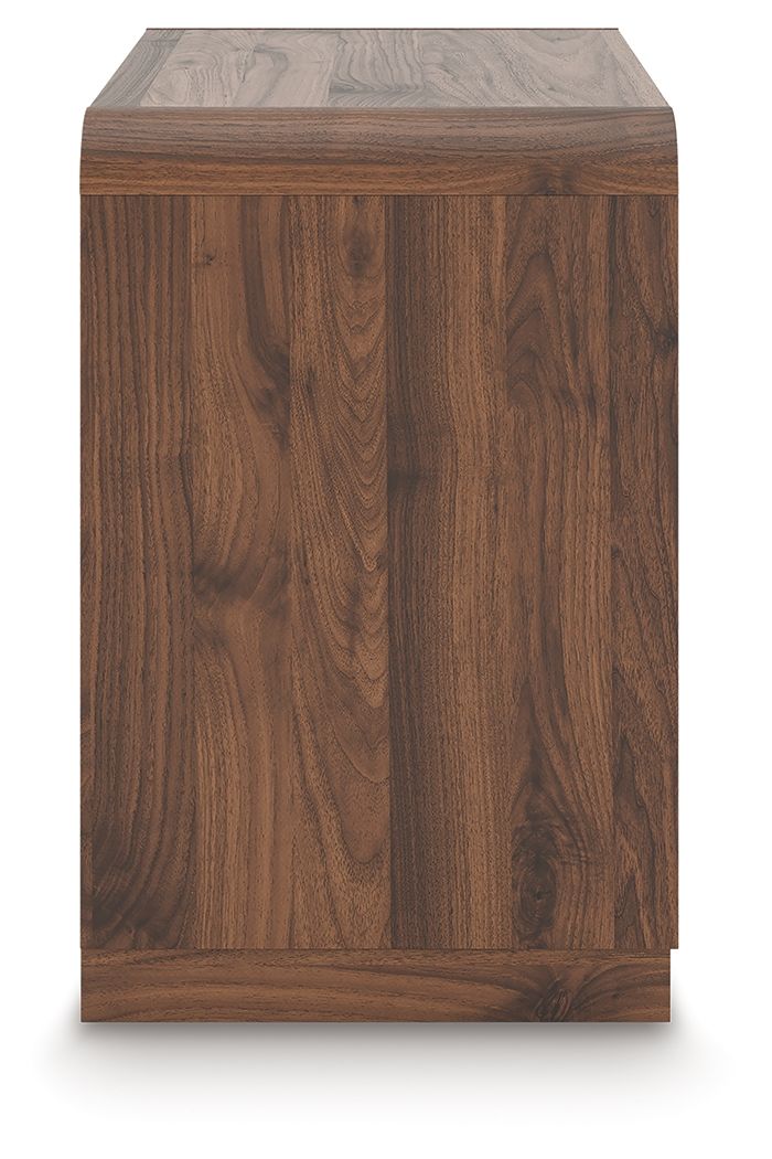 Fortlorn - Two Drawer Night Stand - Walnut Brown - R&R Furniture Gallery (Fountain Valley, CA)